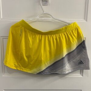 Adidas Vibrant Yellow and Gray Skirt / Skort